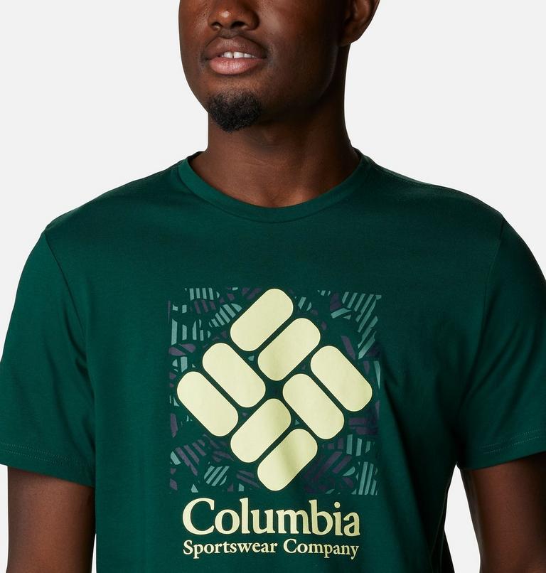 Men's Rapid Ridge Graphic T-Shirt, Color: Hurricane Frondtastic, image 4