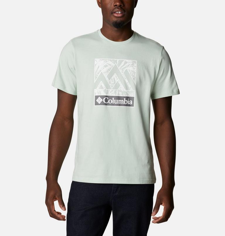 Men's Rapid Ridge Graphic T-Shirt, Color: Sea Sprite Triple Peak, image 1