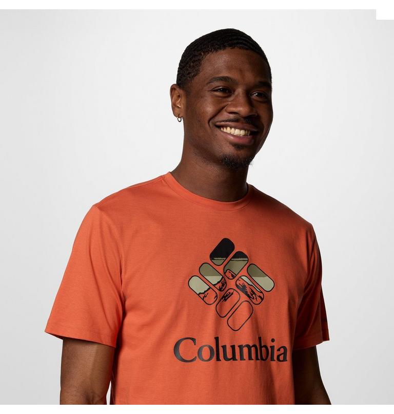 Camiseta Rapid Ridge para hombre, Color: Tuscan, Heavenly Stacked Gem, image 5