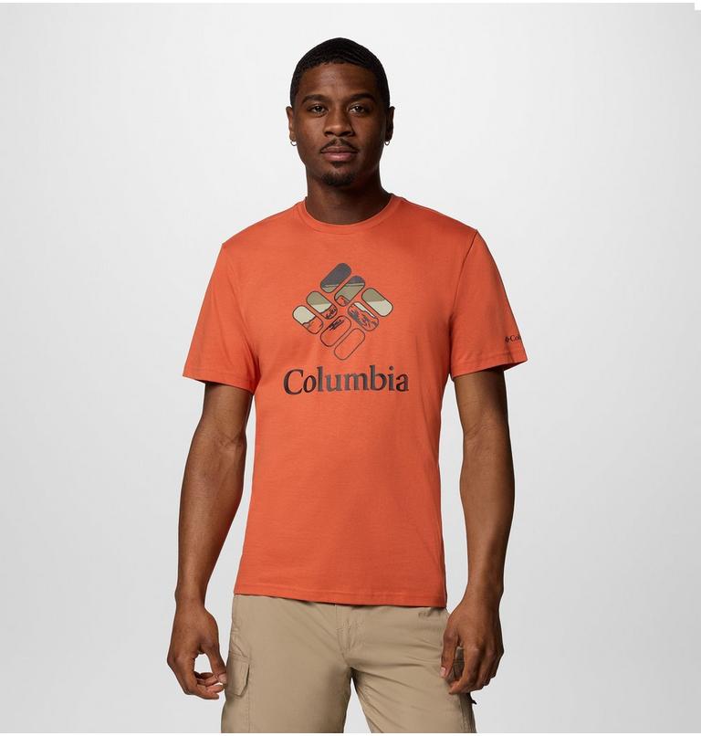 Camiseta Rapid Ridge para hombre, Color: Tuscan, Heavenly Stacked Gem, image 1