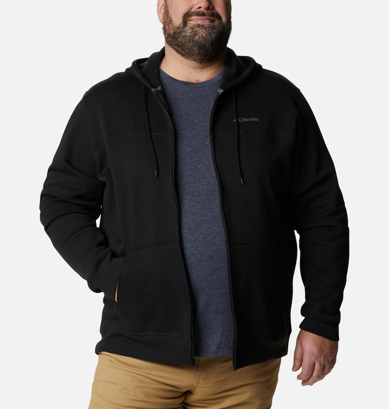 Men's Columbia™ Logo Full Zip Fleece Hoodie - Big 1