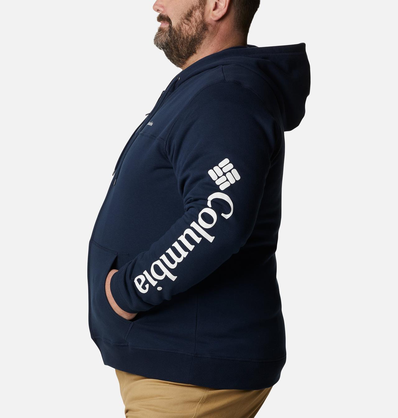 Men's Columbia™ Logo Full Zip Fleece Hoodie - Big 3