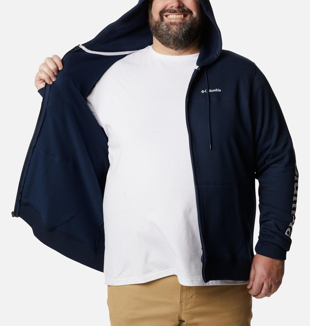 Men's Columbia™ Logo Full Zip Fleece Hoodie - Big 5