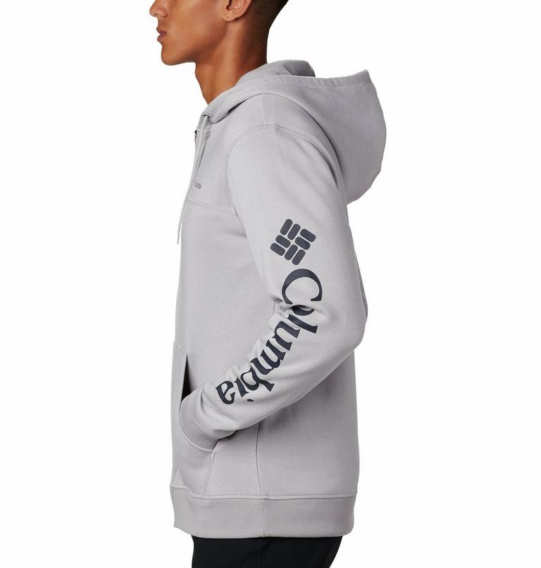 M Columbia Logo Fleece FZ | 039 | XXL, Color: Columbia Grey Heather, Collegiate Navy, image 3