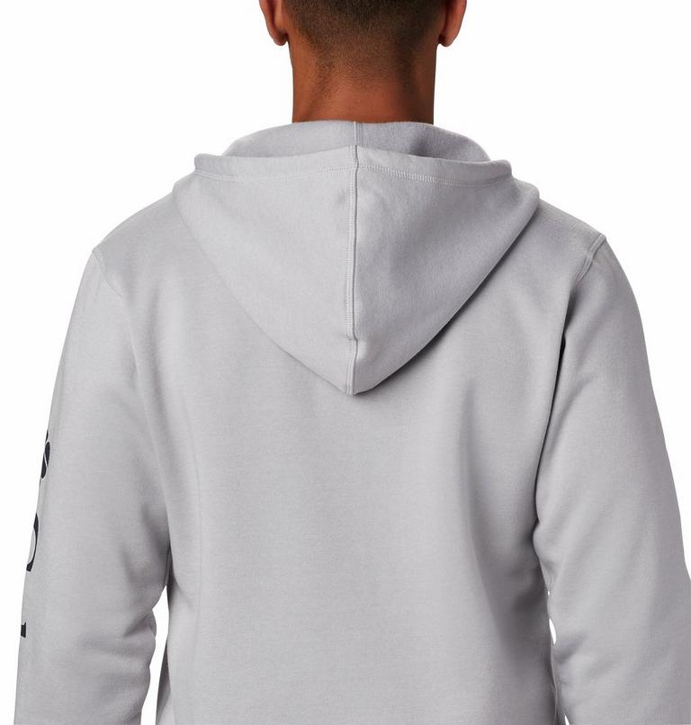 M Columbia Logo Fleece FZ | 039 | XXL, Color: Columbia Grey Heather, Collegiate Navy, image 5