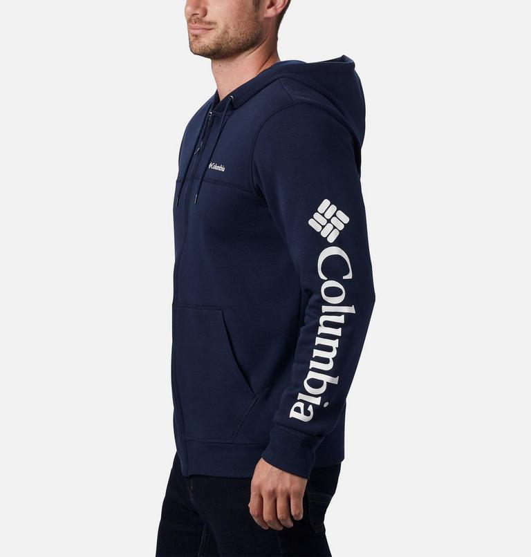M Columbia Logo Fleece FZ | 464 | S, Color: Collegiate Navy, CSC Sleeve Logo, image 3