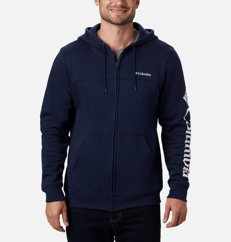 M Columbia Logo Fleece FZ | 464 | S, Color: Collegiate Navy, CSC Sleeve Logo, image 1