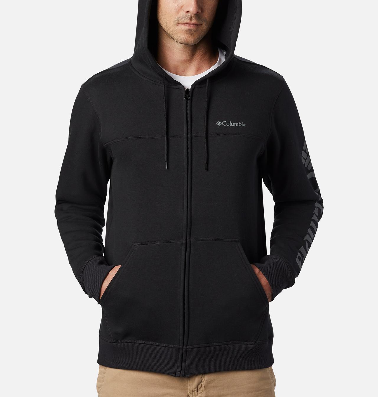 Men's Columbia™ Logo Full Zip Fleece Hoodie - Tall 4