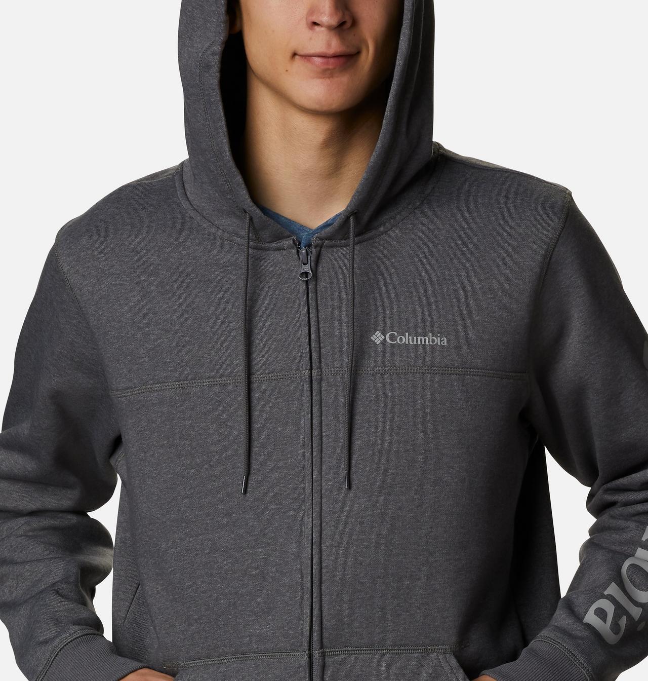 Men's Columbia™ Logo Full Zip Fleece Hoodie - Tall 4
