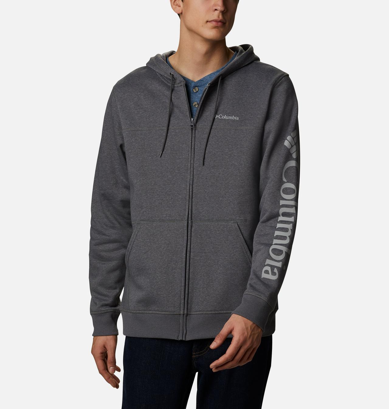 Men's Columbia™ Logo Full Zip Fleece Hoodie - Tall 1