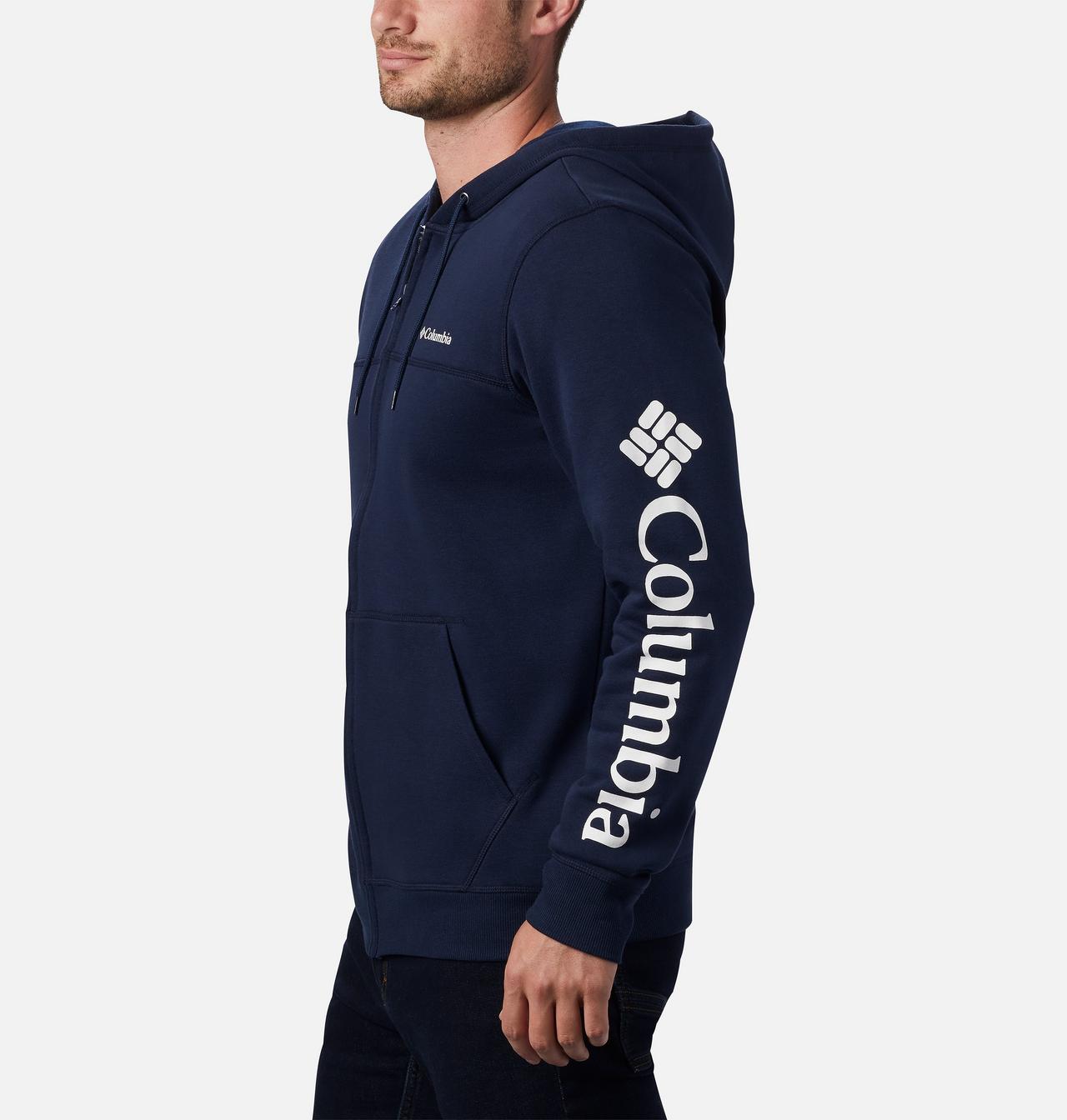 Men's Columbia™ Logo Full Zip Fleece Hoodie - Tall 3