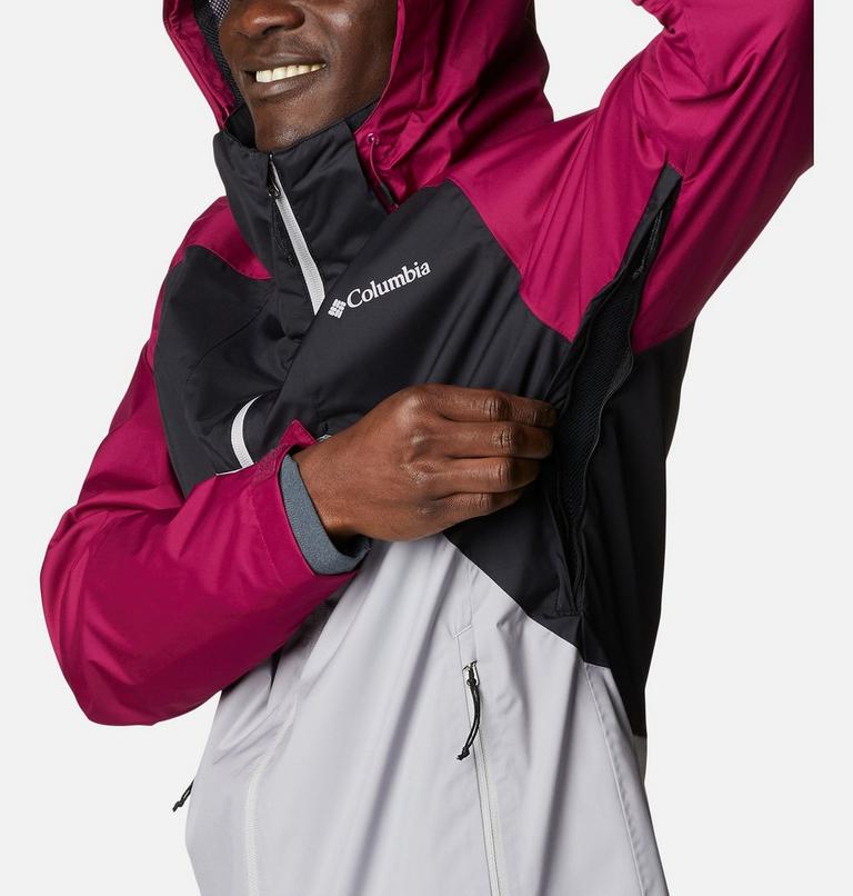 Rain Scape Jacket | 009 | M, Color: Black, Red Onion, Columbia Grey, image 8