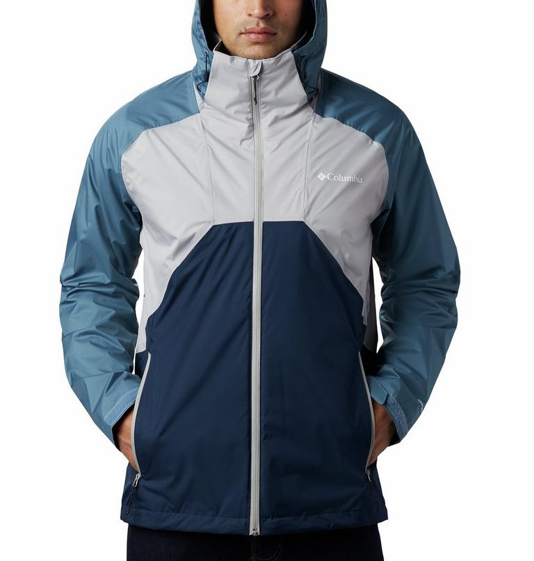 Rain Scape Jacket | 039 | M, Color: Columbia Grey, Mountain, Collegiate Navy, image 4