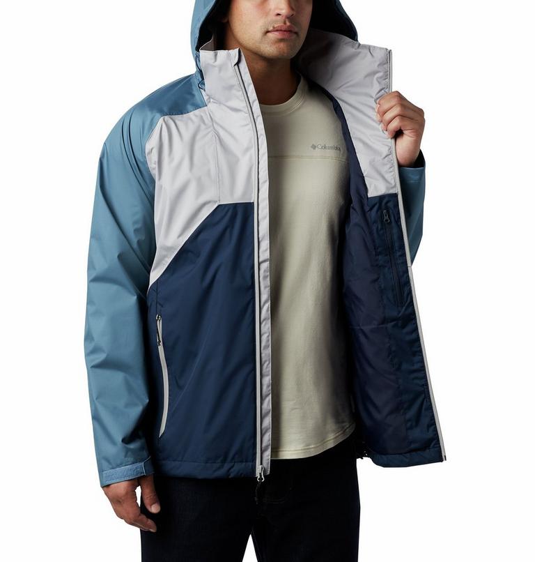 Rain Scape Jacket | 039 | M, Color: Columbia Grey, Mountain, Collegiate Navy, image 8