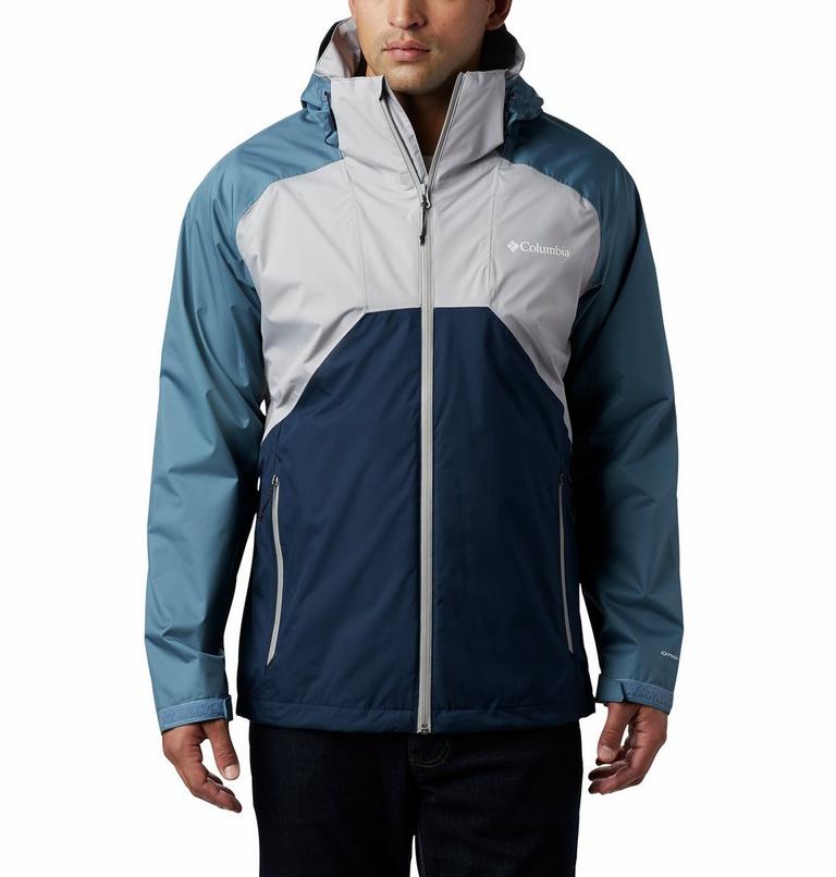 Rain Scape Jacket | 039 | M, Color: Columbia Grey, Mountain, Collegiate Navy, image 1