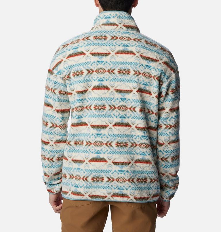 Helvetia Half Snap Fleece | 461 | XXL, Color: Stone Blue Checkered Peaks Multi, image 2