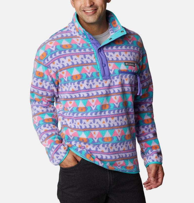 Helvetia Half Snap Fleece | 547 | XL, Color: Purple Lotus Camp Blanket, image 5