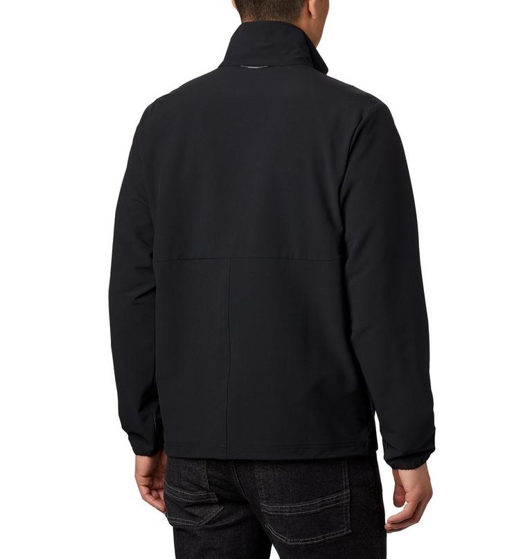 Men's Heather Canyon Hoodless Jacket, Color: Black, image 2