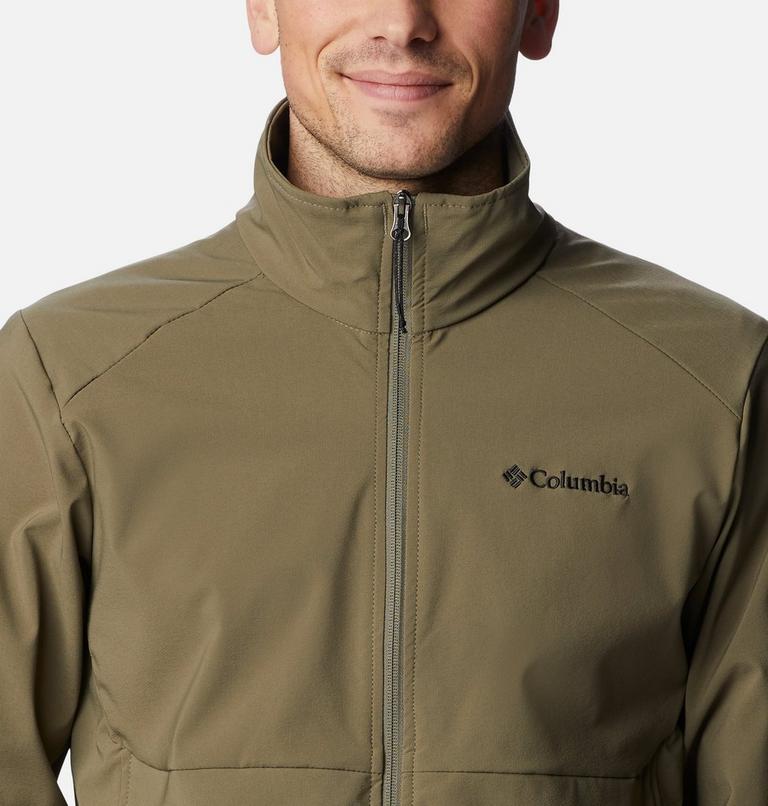 Men's Heather Canyon Hoodless Jacket, Color: Stone Green, image 4