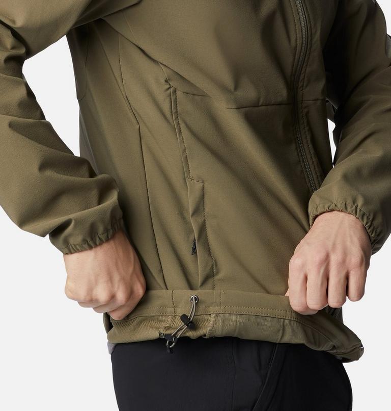 Men's Heather Canyon Hoodless Jacket, Color: Stone Green, image 6