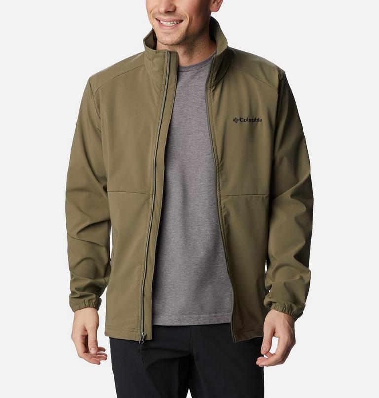 Men's Heather Canyon Hoodless Jacket, Color: Stone Green, image 7
