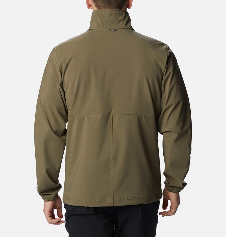Men's Heather Canyon Hoodless Jacket, Color: Stone Green, image 2