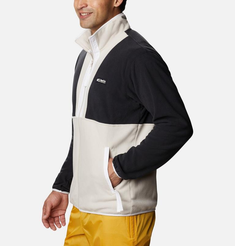 Men's Back Bowl Fleece Lightweight, Color: Black, Dark Stone, White, image 3