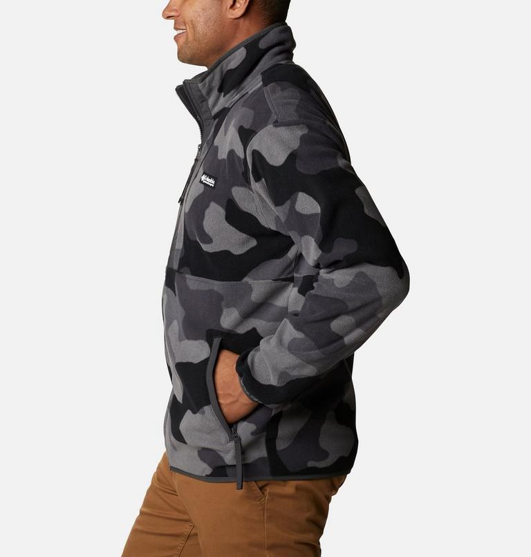 Men's Back Bowl Fleece Lightweight, Color: Black Mod Camo, Shark, image 3