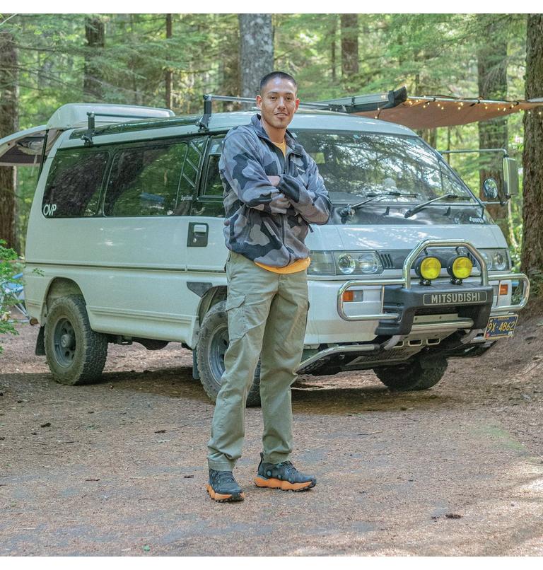 Men's Back Bowl Fleece Lightweight, Color: Black Mod Camo, Shark, image 10