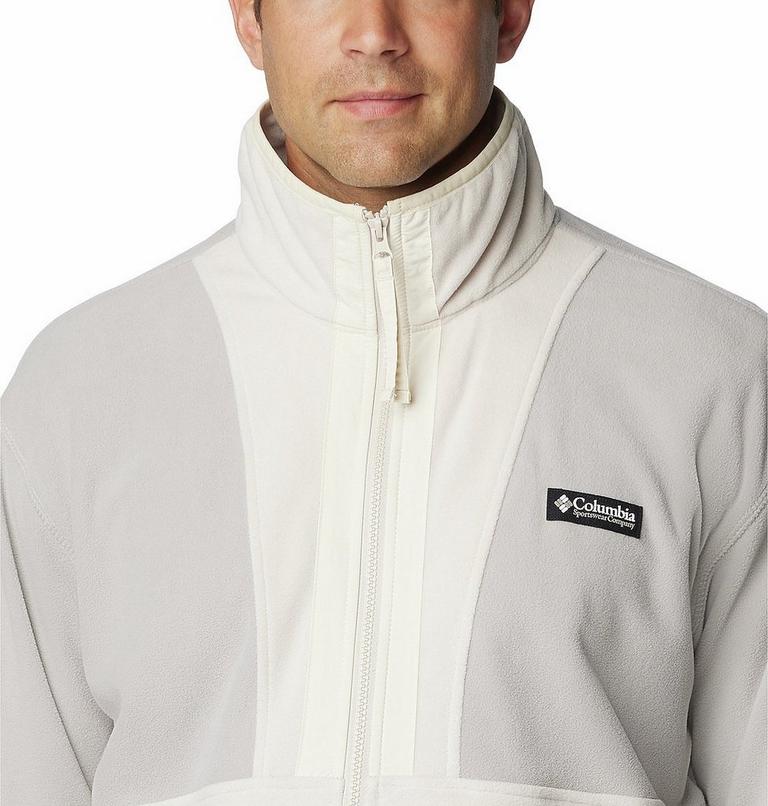 Men's Back Bowl Fleece Lightweight, Color: Flint Grey, Dark Stone, Chalk, image 4