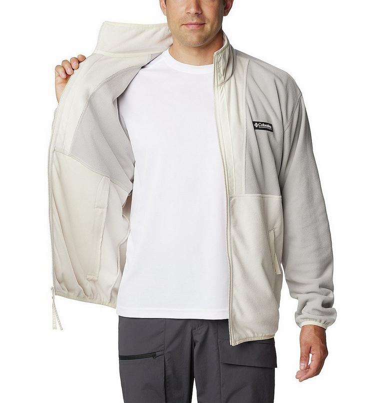 Men's Back Bowl Fleece Lightweight, Color: Flint Grey, Dark Stone, Chalk, image 5