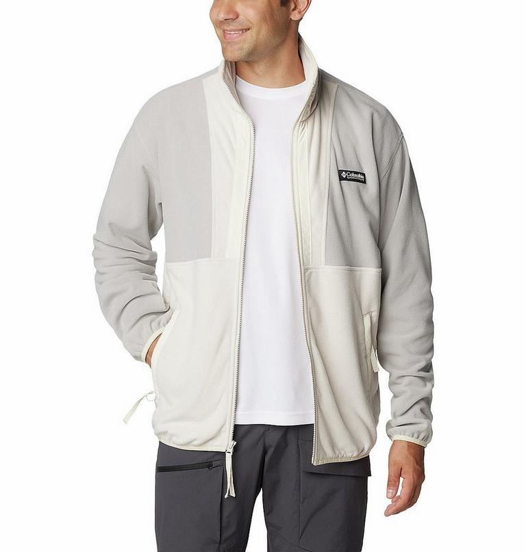 Men's Back Bowl Fleece Lightweight, Color: Flint Grey, Dark Stone, Chalk, image 6