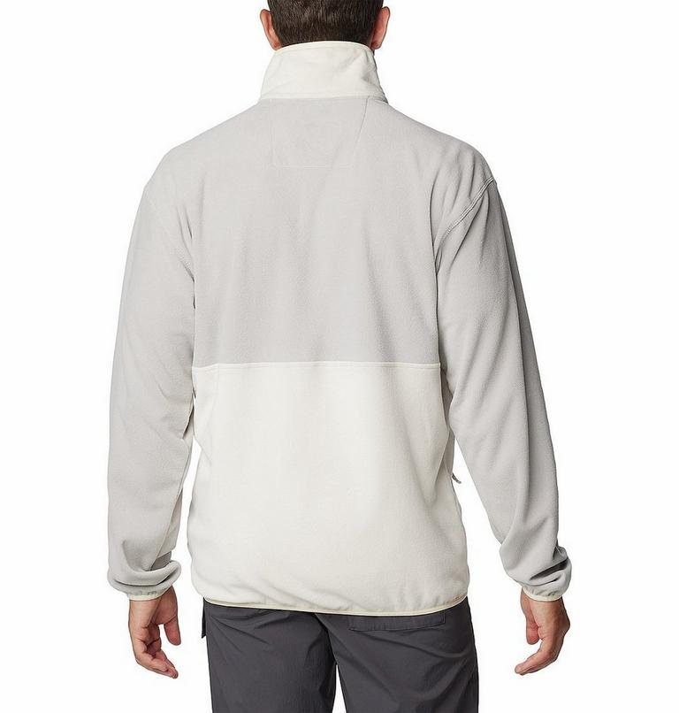 Men's Back Bowl Fleece Lightweight, Color: Flint Grey, Dark Stone, Chalk, image 2