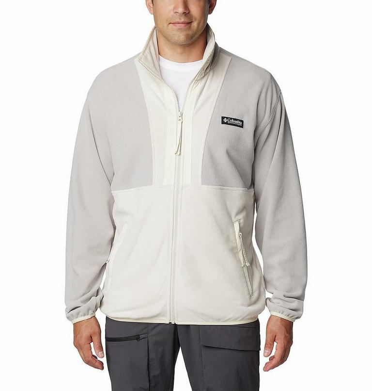 Men's Back Bowl Fleece Lightweight, Color: Flint Grey, Dark Stone, Chalk, image 1