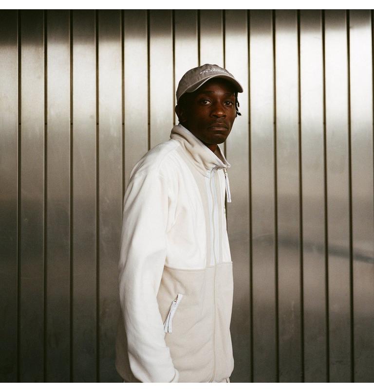 Men's Back Bowl Fleece Lightweight, Color: Chalk, Ancient Fossil, Nimbus Grey, image 9