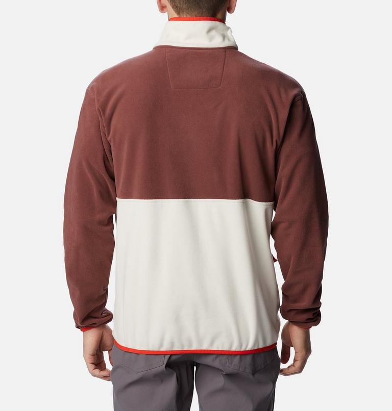 Men's Back Bowl Fleece Lightweight, Color: Light Raisin, Chalk, Spicy, image 2