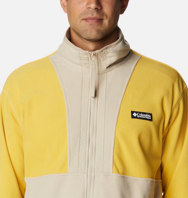 Men's Back Bowl Fleece Lightweight, Color: Golden Nugget, Ancient Fossil, image 4