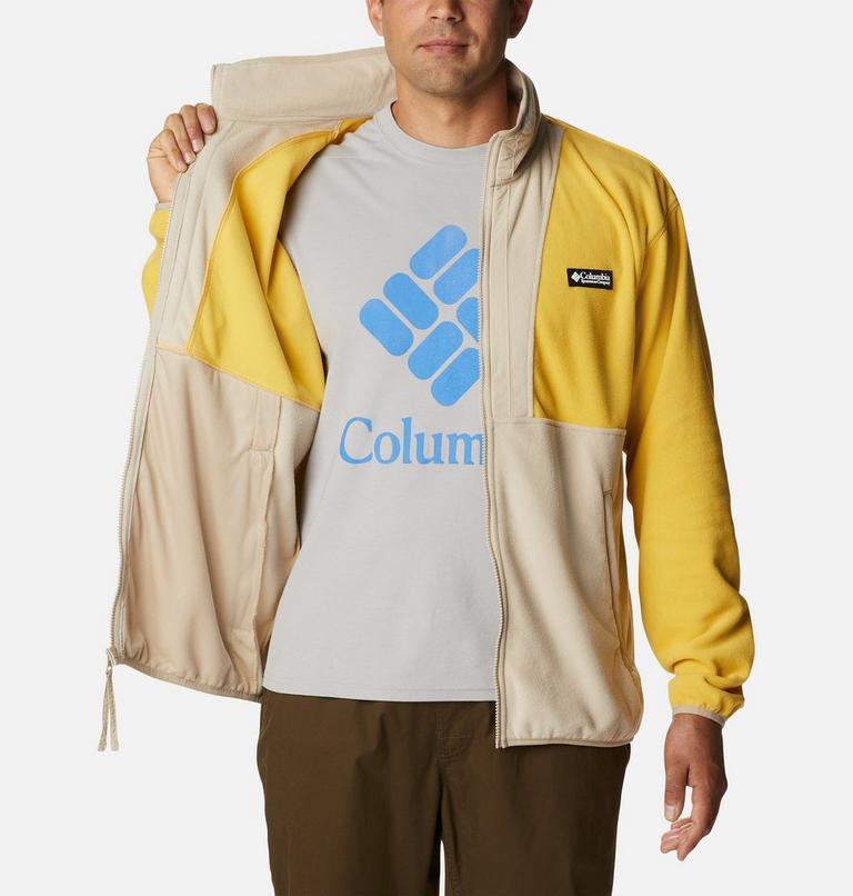 Men's Back Bowl Fleece Lightweight, Color: Golden Nugget, Ancient Fossil, image 5