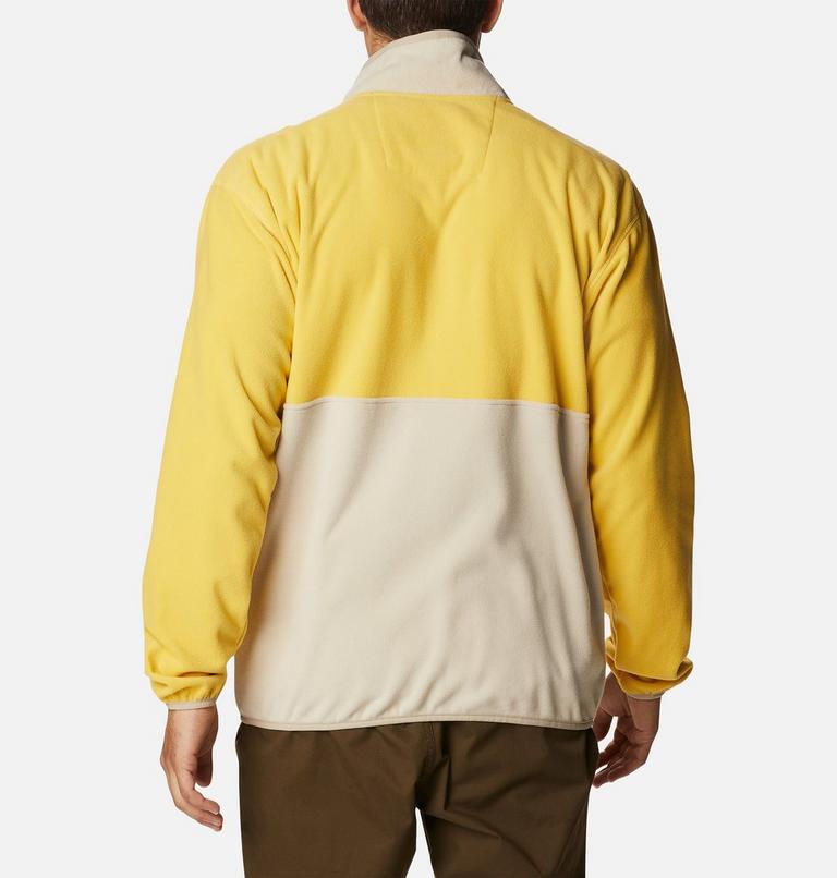 Men's Back Bowl Fleece Lightweight, Color: Golden Nugget, Ancient Fossil, image 2