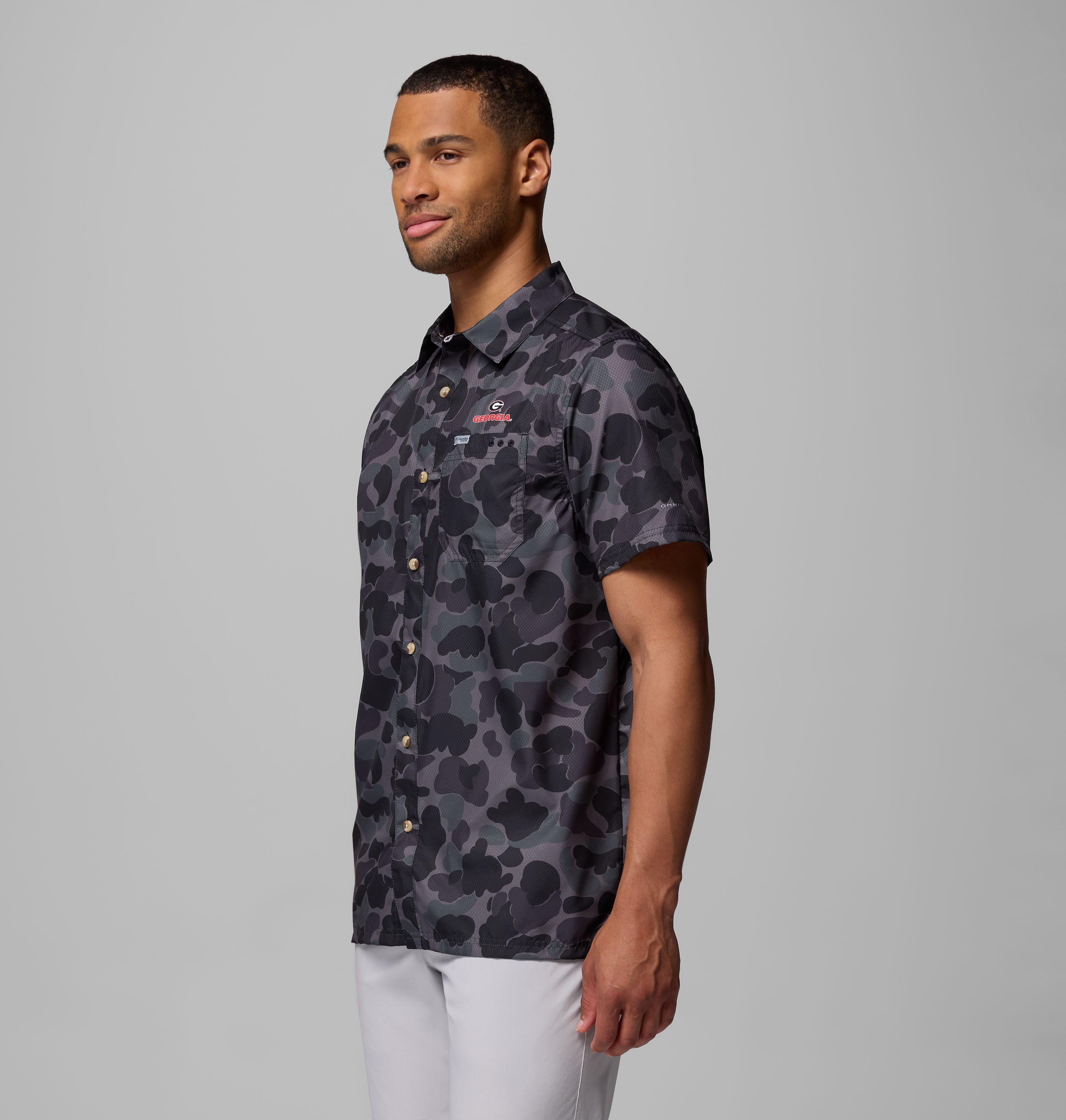 Men's Collegiate PFG Super Slack Tide Shirt - Georgia 4
