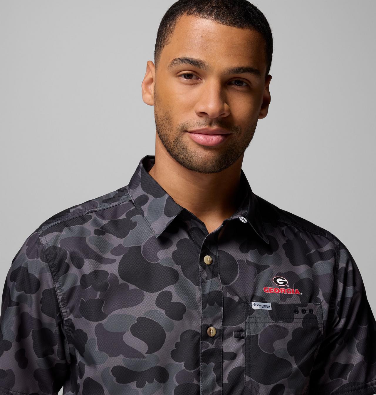Men's Collegiate PFG Super Slack Tide™ Shirt - Georgia 5