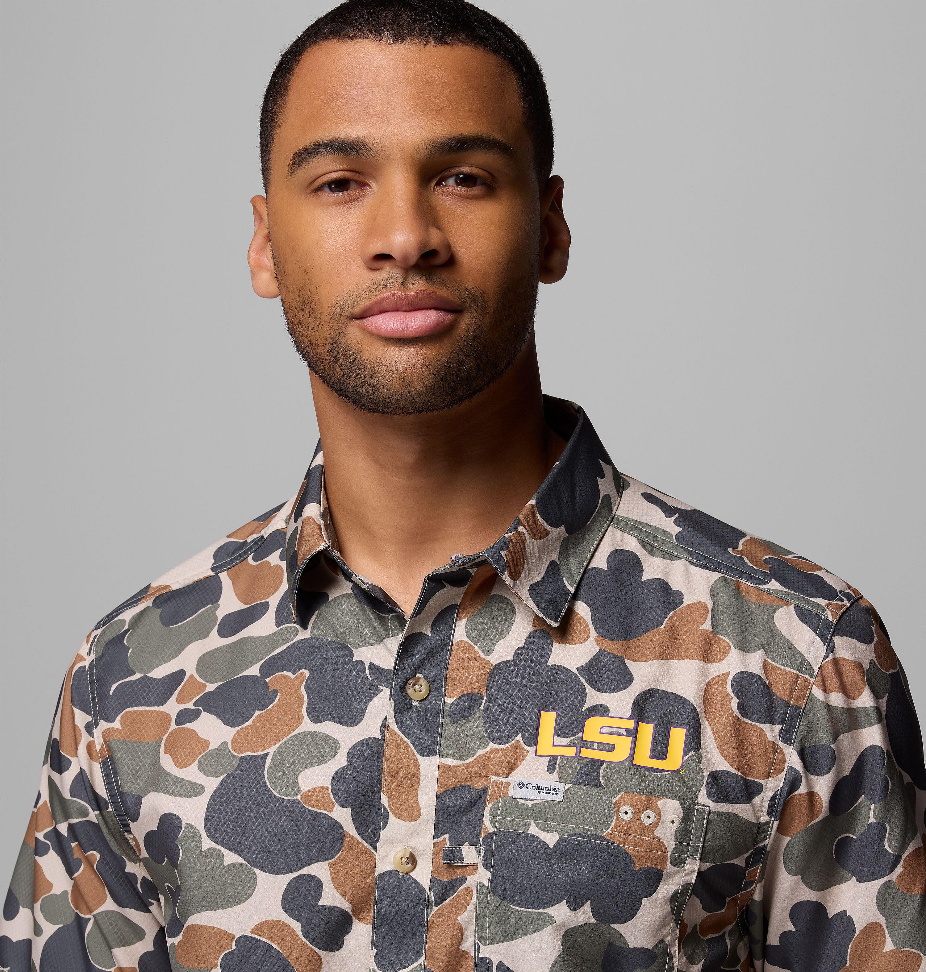 Men's Collegiate PFG Super Slack Tide Shirt - LSU 5