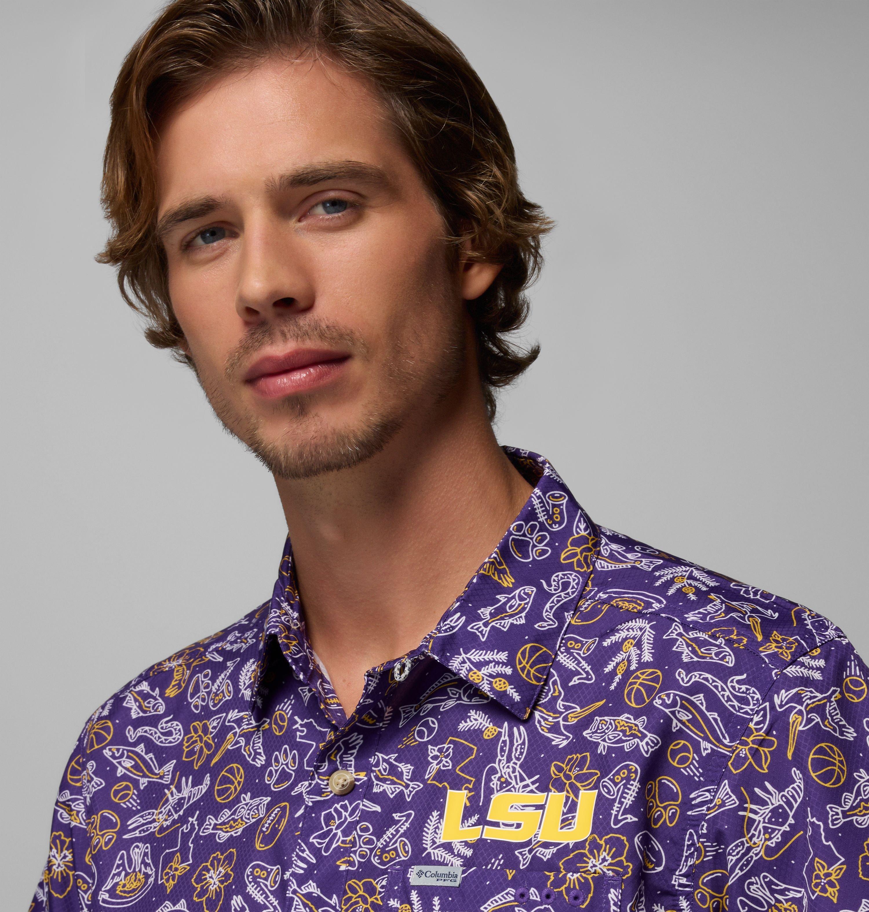 Men's Collegiate PFG Super Slack Tide Shirt - LSU 5