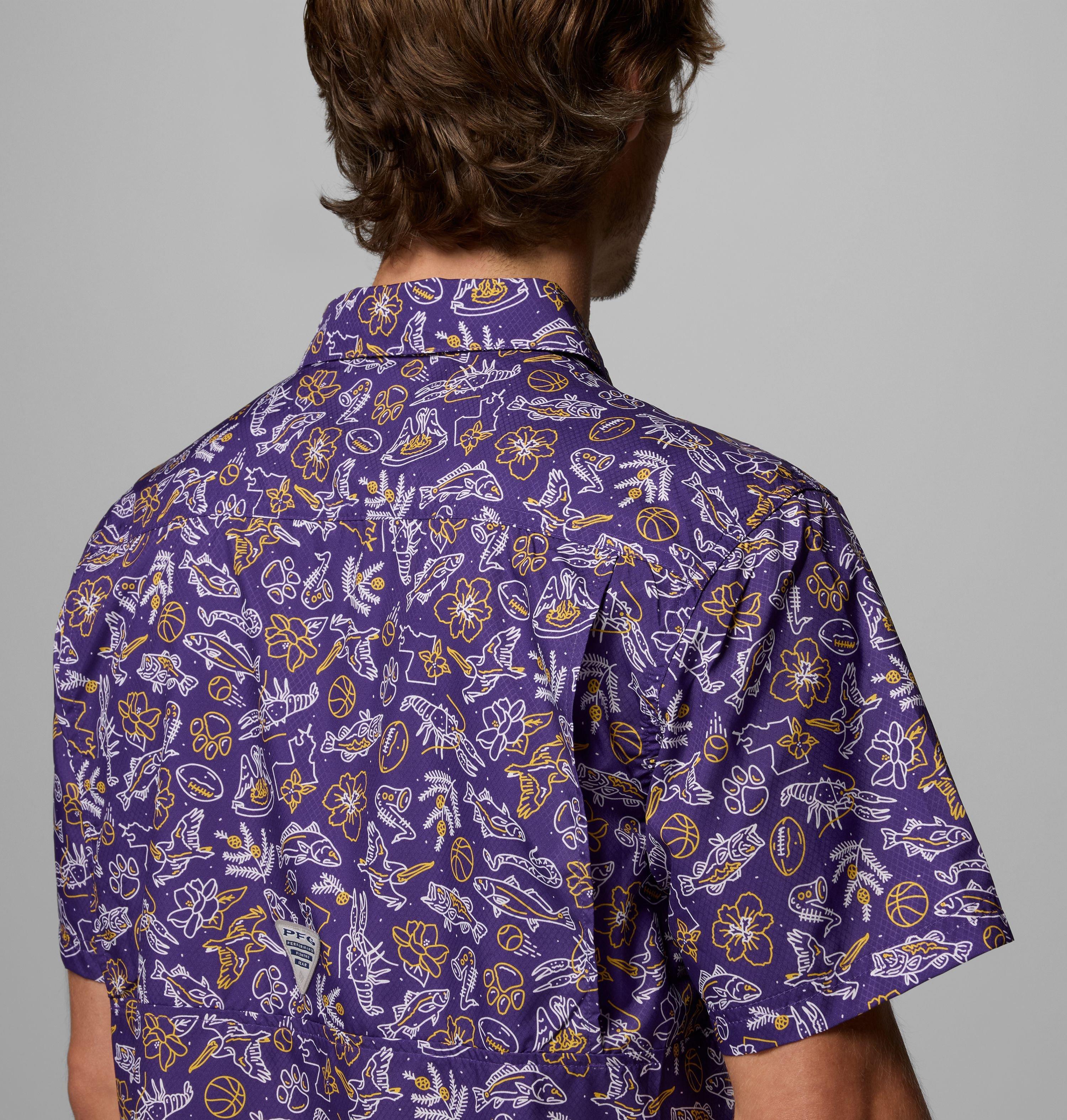 Men's Collegiate PFG Super Slack Tide Shirt - LSU 6
