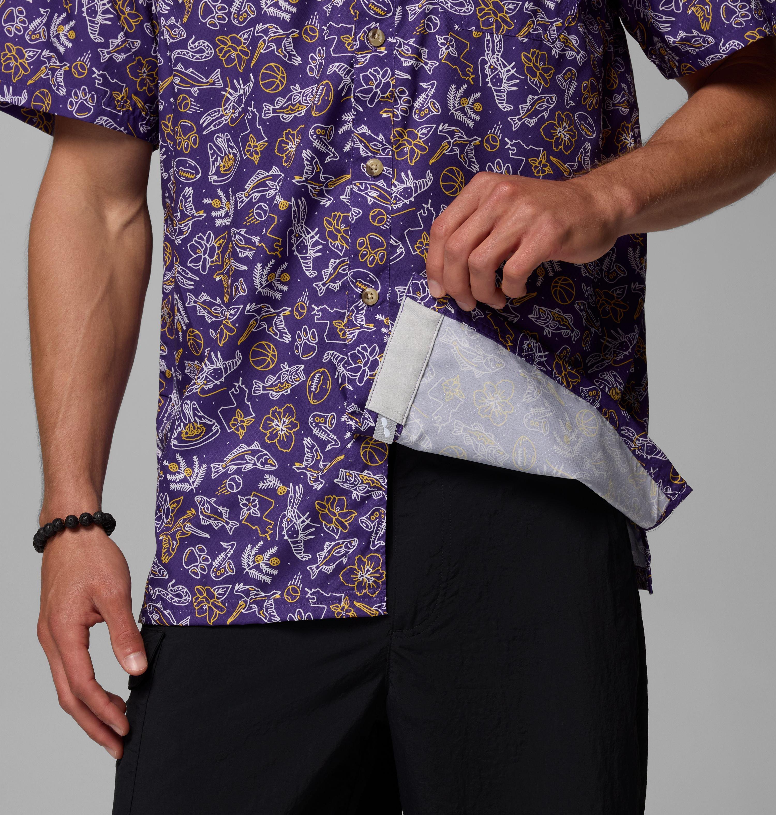 Men's Collegiate PFG Super Slack Tide Shirt - LSU 7