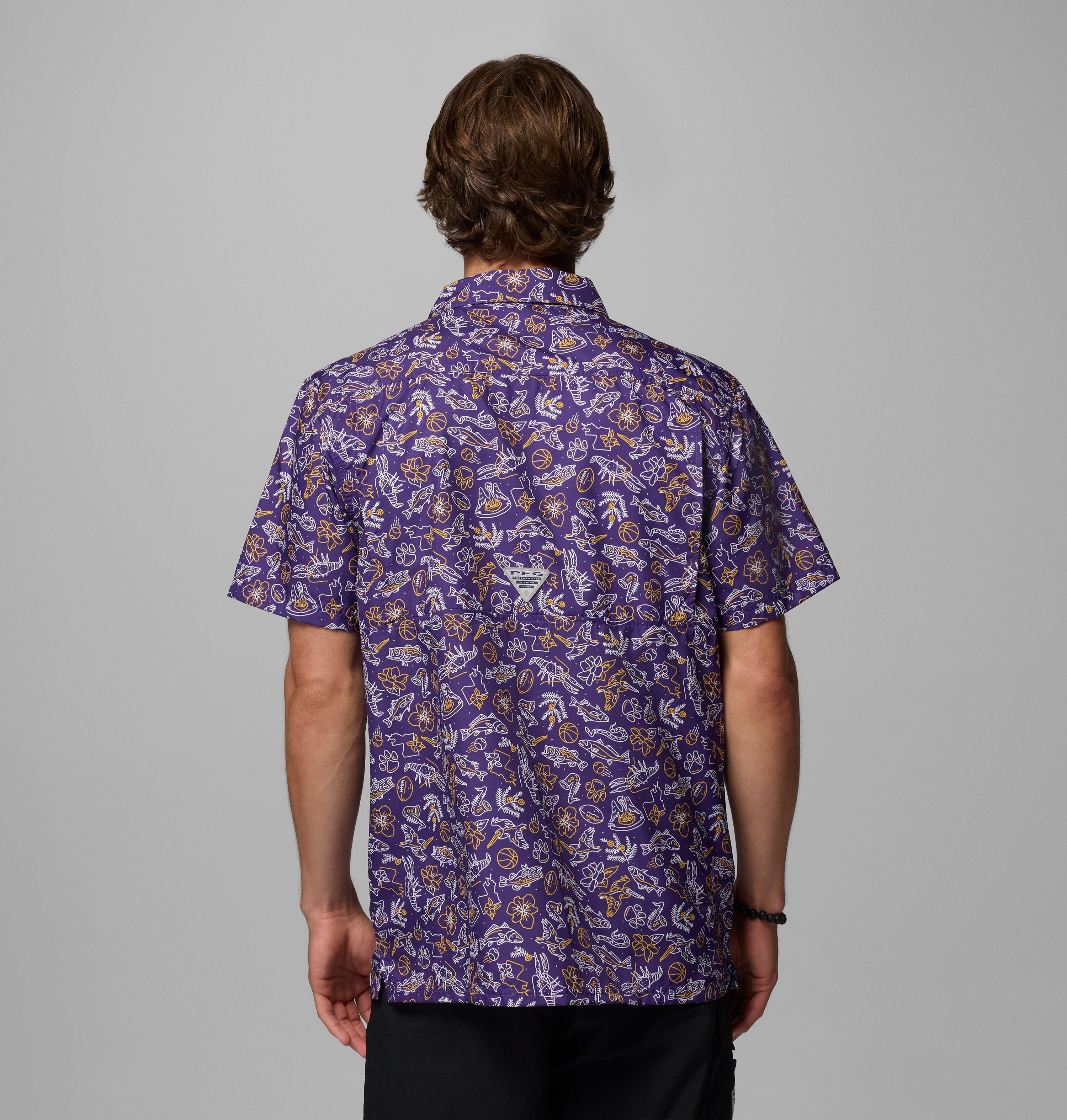Men's Collegiate PFG Super Slack Tide Shirt - LSU 3