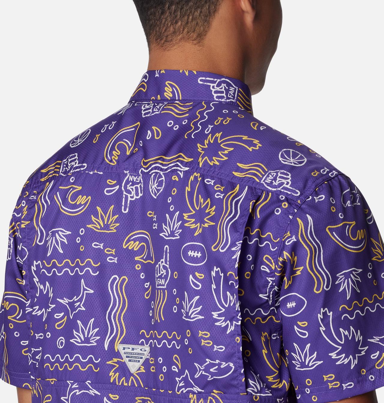 Men's Collegiate PFG Super Slack Tide Shirt - LSU 5
