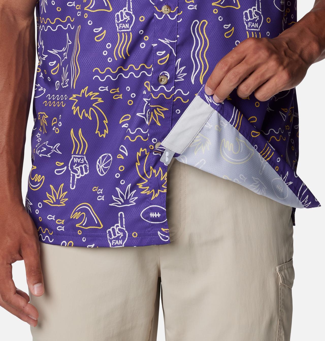 Men's Collegiate PFG Super Slack Tide Shirt - LSU 6