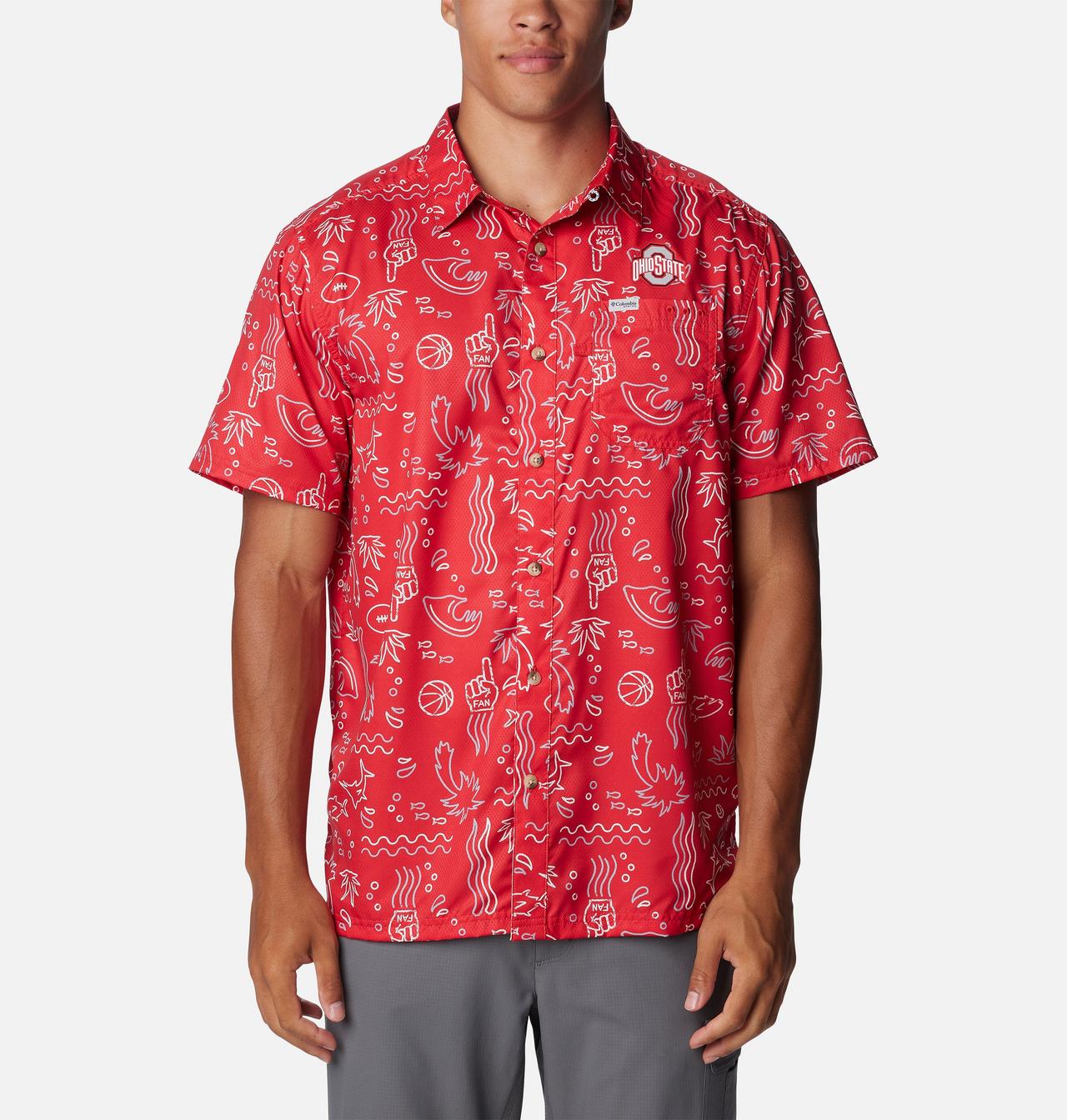 Men's Collegiate PFG Super Slack Tide™ Shirt - Ohio State 1