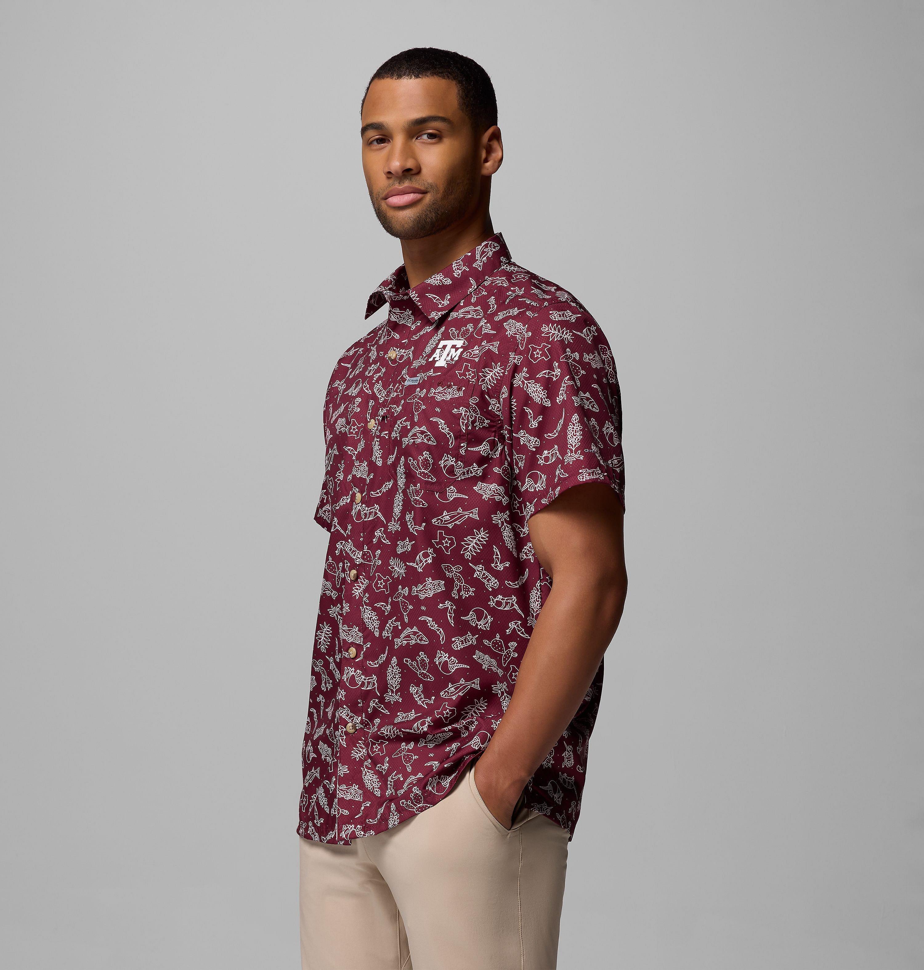 Men's Collegiate PFG Super Slack Tide Shirt - Texas A&M 4